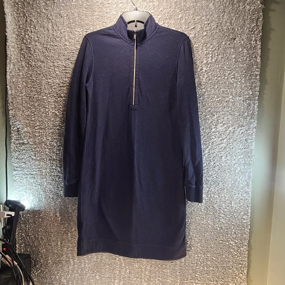 Tommy Bahama Long Sleeve Sweater Dress S Blue Cozy Warm Preppy Old Money Classic